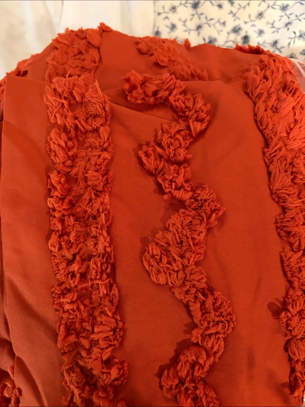 Bedsure Twin Burnt Orange Tufted Duvet Cover Set